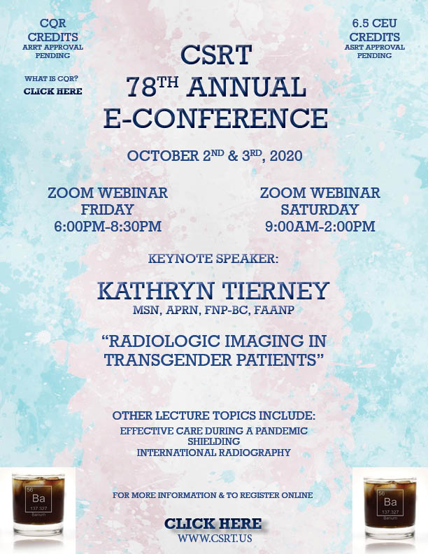 CSRT Annual Conference 2020 The Connecticut Society of Radiologic